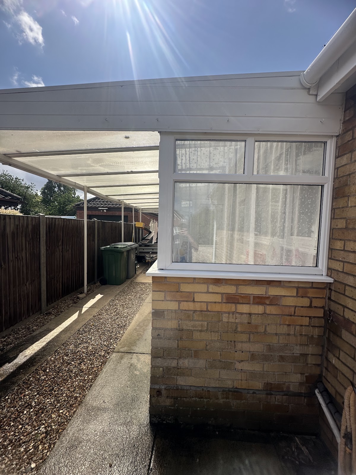 Cleaned conservatory and roofline detail